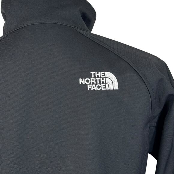 The North Face Womens Small Jacket Full-Zip Pockets Mock Neck Cinch Waist Black - Picture 6 of 16